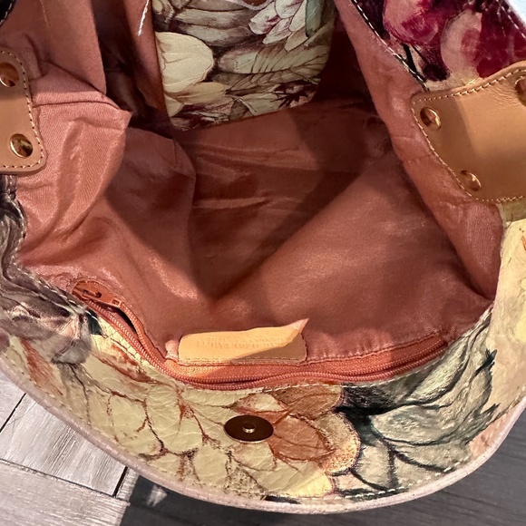 Maurizio Taiuti Floral Leather Tote Bag - Picture 5 of 6